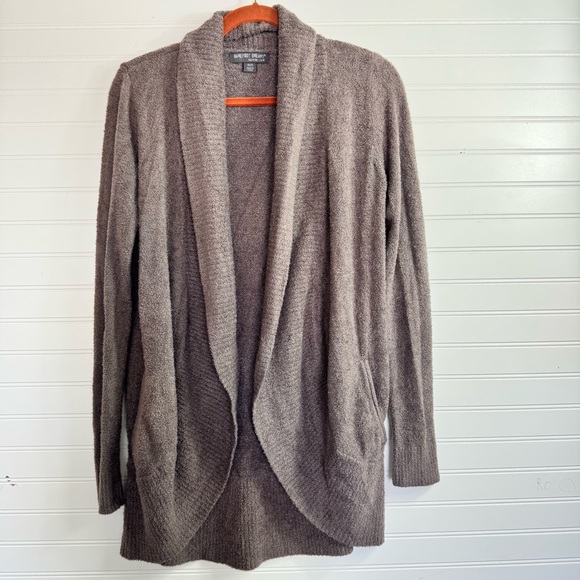 Barefoot Dreams CozyChic Lite Circle Cardi Womens XS/S Cardigan Gray Open Soft - Picture 1 of 14